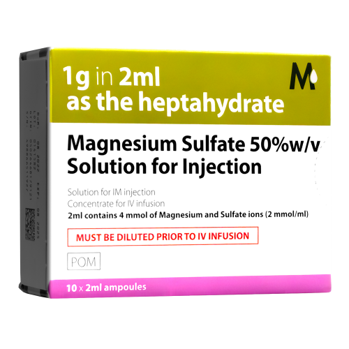 Magnesium Sulphate Injection (1g in 2ml) (Pack of 10x2ml)