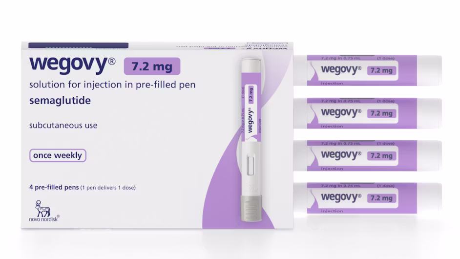 Wegovy 7.2mg Solution for Injection in Pre-Filled Pens