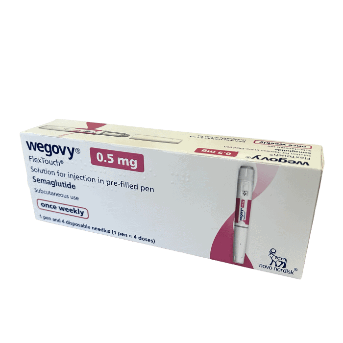 Wegovy FlexTouch 0.5mg Pre-Filled Pen + 4mm Needles