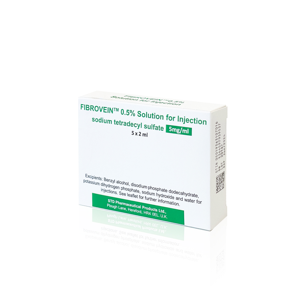 Fibrovein 0.5% Solution for injection (5 x 2ml vials)